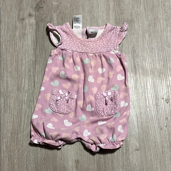 Pink Heart Baby Romper - Picture 1 of 1